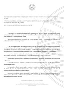 miniatura de SESSÃO DE TOMADA DE POSSE DOS JUÍZES DE DIREITO DO XXXI CURSO NORMAL DE FORMAÇÃO DE JUÍZES