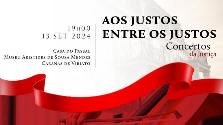 Nota à comunicação social | Concerto “Aos Justos entre os Justos” homenageia Aristides de Sousa Mendes e reflete sobre a atualidade da crise dos refugiados