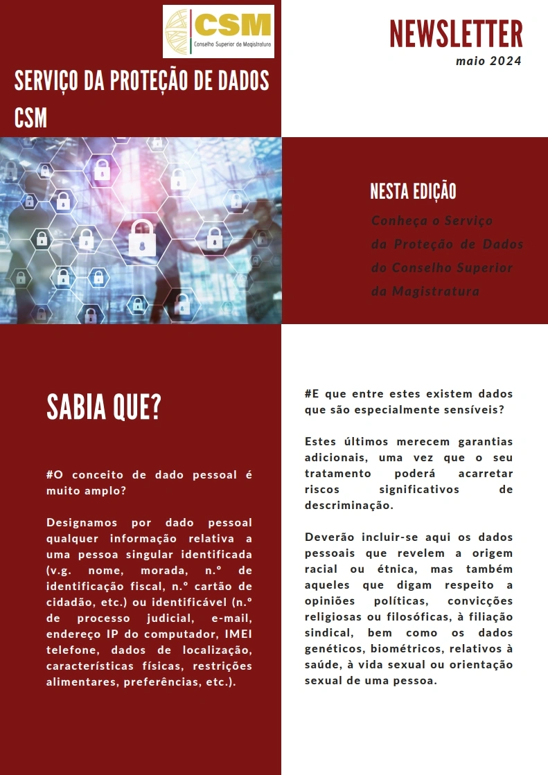 Newsletter N.º1 - Maio 2024