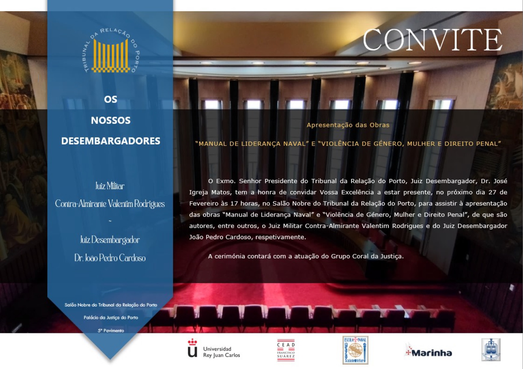 Os nossos Desembargadores | Apresentação de obras literárias
