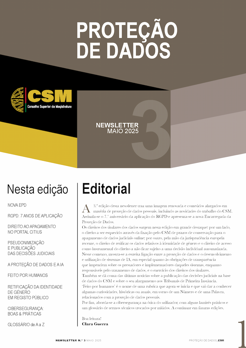 Newsletter N.º3 - Maio 2025