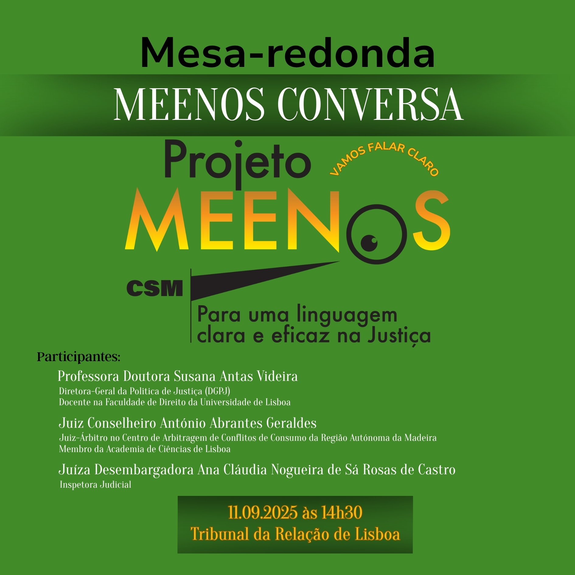 MEENOS Conversa | Lisboa